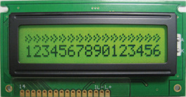 DEM 16217 SYH-LY-CYR22, ЖК-точечная матрица 5.55 mm 2 x 16, Display Elektronik