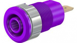 23.3000-26, Safety Socket 4mm Violet 24A 1kV Gold-Plated, Staubli (former Multi-Contact )