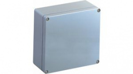 15100701, Metal Enclosure Without Knockouts, 199 x 199 x 95 mm, Aluminium, IP66, Grey, Spelsberg