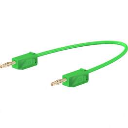 LK 205 007CM GREEN, Test lead diam. 2 mm Green 7.5 cm 0.5 mm2 CAT I, Staubli (former Multi-Contact )
