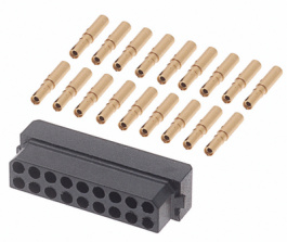 M80-8881805, Socket, dual-row, straight 2x9P, Harwin
