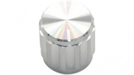RND 210-00338, Aluminium Knob, silver, 6.4 mm, RND Components
