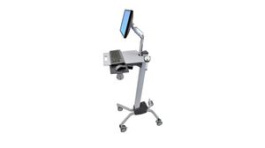 24-206-214, Single LCD Monitor Mount Mobile Workstation, Adjustable, 731 x 732mm x 1.21m, 11.8kg, Ergotron