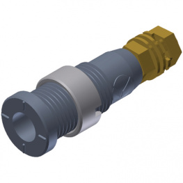 MSEB 2600 G M3 AU GRAU / GREY, Safety socket  diam.2mm Grey 10A 1kV Gold-Plated, SKS Kontakttechnik