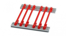 24568-379 [10 шт], Guide Rail Standard Type, Red, 280mm, Pack of 10 pieces, Schroff