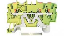 2200-1307, Ground Terminal, Cage Clamp, 3 Poles, 0.14 ... 1.5mm\x1a, Wago