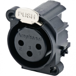 AC3FAH-AU-B, XLR 3Pblack, Amphenol