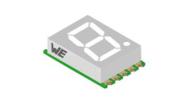 157112V12700, 7-segment LED-display 7.6mm Green SMD, WURTH Elektronik