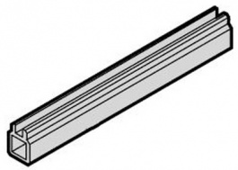 34564-900, Guide Rail 100 mm x 2 mm grey, Schroff
