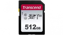 TS512GSDC300S, Memory Card, SDXC, 512GB, 100MB/s, 55MB/s, Transcend