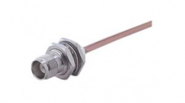 24 TNC-50-2-31/133 NE, RF Connector, TNC, Brass, Plug, Straight, 50Ohm, Soldering Terminal, Huber+Suhner