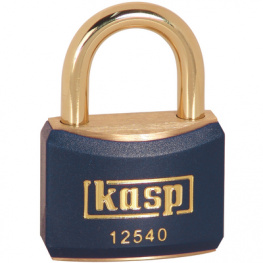 K12440BLUD, Padlock, Brass, 40mm, Blue, Kasp