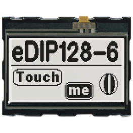 EA EDIP128W-6LWTP, LCD graphic display 128 x 64 Pixel, Electronic Assembly