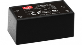 IRM-05-3,3, PCB Mount Converters 4 W 3.3 VDC, MEAN WELL