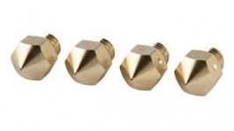 PC-NVP-04BX4-MK8, Brass Nozzles, 0.4mm, 4pcs Suitable for 3D Printers, Prima