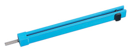MSVL100, Guide Rail 100 mm Polyamide, GF Blue Blue, Fischer Elektronik