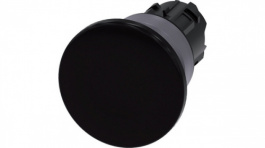 3SU1030-1BD10-0AA0, SIRIUS ACT Mushroom Push-Button front element Metal, matte, black, Siemens