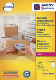 L7165-100, Parcel labels, 100 sheets/800 labels, 99.1 x 67.7 mm, White, Zweckform