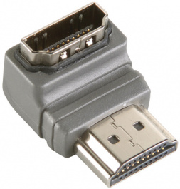 BVP133, HDMI angle adapter 90deg with Ethernet HDMI connector, angled, Bandridge
