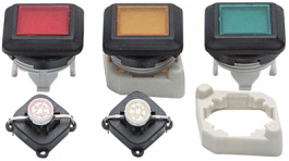 92-443.400, Illuminated push button actuator 19 x 19 mm&nbsp;&nbsp;Yellow, EAO