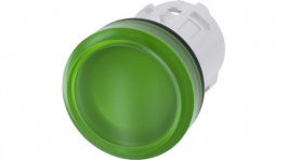 3SU10016AA400AA0, SIRIUS Act Indicator Lamp Front Element Plastic, Green, Siemens