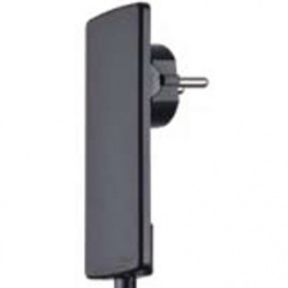 1510200000100, Mains plug Black F (CEE 7/4) / FR / PL / BE / CZ / SK, Schulte