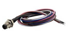 RND 205-01122, M8 Straight Plug Circular Sensor Connector, 6 Poles, A-Coded, Solder, RND Connect