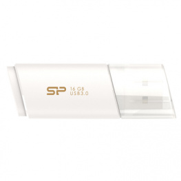 SP016GBUF3B06V1W, USB Stick Blaze B06 16 GB white, Silicon Power