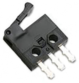 D2MQ-4L-105-1, Micro switch 0.05 A Flat lever Snap-action switch straight 1 change-over (CO), Omron