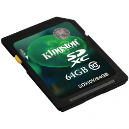 SDX10V/64GB, SDXC card 64 GB, Kingston