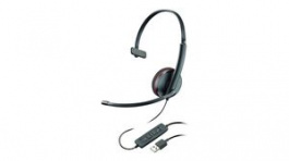 209744-104, Headset, Blackwire 3200, Mono, On-Ear, 20kHz, USB, Black, Poly