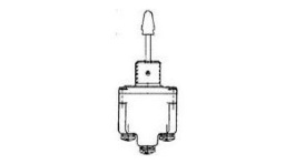 2TL82-3, Toggle Switch, DPDT, Latched, 20A, 28VDC, Honeywell
