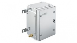 1194550000, Metal Enclosure, 133x152x229mm, Stainless Steel, Silver, IP66/IP67, Weidmuller