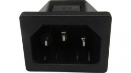 RND 465-00779, Inlet C14 Panel Mount Straight 10 A 250 VAC, RND Connect