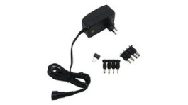 RND 320-00108, Plug-In Power Supply with 8 Output Plugs, 3 ... 12V, 2.25A, 27W, RND power