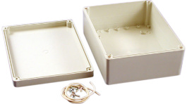 RP1280, Plastic enclosure, grey, 186 x 146 x 75 mm, Polycarbonate, Hammond