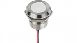 Q22Y5SXXW12E, LED Indicator White 12 VDC, APEM