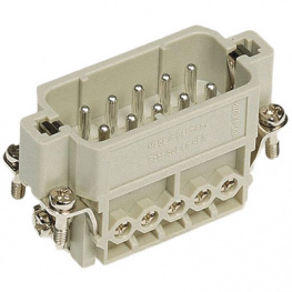 09200102612, Разъем: HAN; "папа"; Han A; PIN:10; 10+PE; размер 10А; 16А; 250В, Harting