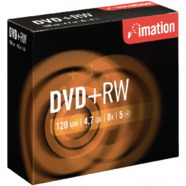 21084, DVD+RW 4.7 GB 5x jewel case, Imation