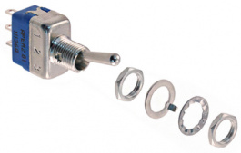11136A, Toggle Switch, On-On, Soldering Lugs, APEM