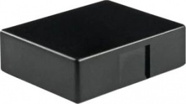 AT3021A, Flat Cap Black 22x18mm, NKK Switches (NIKKAI, Nihon)