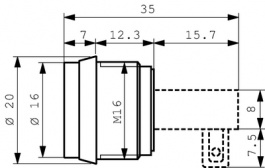 AMCE167, LED Indicator green 12...230 VAC/DC, SIGNAL-CONSTRUCT
