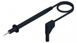 PL 2700 S W SW, Safety Test Lead with Probe \x1a4mm 1m Black Nickel-Plated Brass, SKS Kontakttechnik