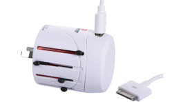 1.300151, World USB Charger with iPhone/iPod cable EuroUSAAUCNUK / HK EuroUSAAUCN, SKross