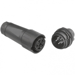 C016 20P004 800 2, Male panel-mount connector (Solar) 4+PEP, Amphenol