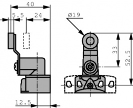XCKP2118P16, Концевой выключатель; NO + NC; 10А; макс.240ВAC; макс.250ВDC, Telemecanique Sensors