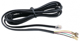 129-1-6, Telephone cable 2 m Black, MSL