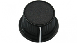 RND 210-00303, Plastic Round Knob, black, 3.2 mm H Shaft, RND Components