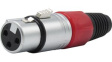 RND 205-00921 XLR Connector Silver Socket 3 Poles