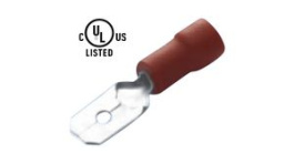 RND 465-00524 [100 шт], Blade Terminal Vinyl Red 4.8 x 0.5 mm Pack of 100 pieces, RND Connect
